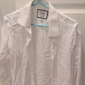 Men’s White Charles Tyrwhitt Super Slim Fit Button-down Shirt
